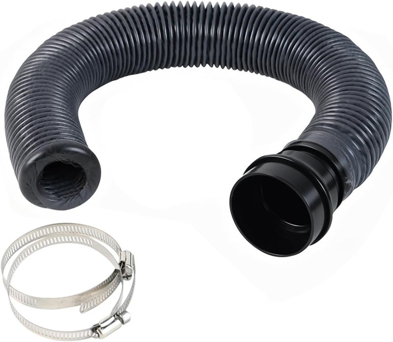 FUMECLEAR Store Duct Hose fume extractor retractable heat resistant duct hose, 78 inches long. (50mm Diameter) Suitable for laser engraving machine enclosures with connection ports of less than 50mm. - Image 1